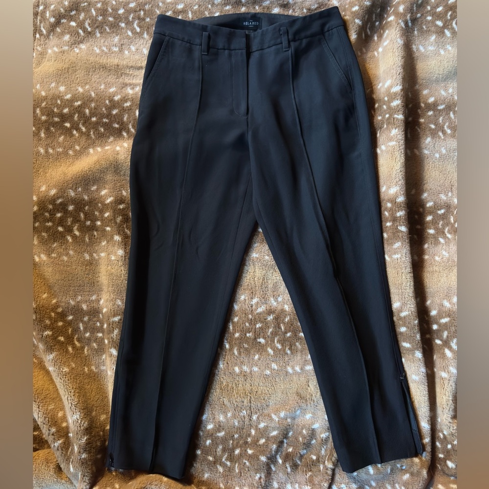White House Black Market Women's Black Trouser Pants